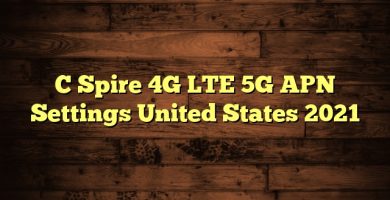 C Spire 4G LTE 5G APN Settings United States 2023
