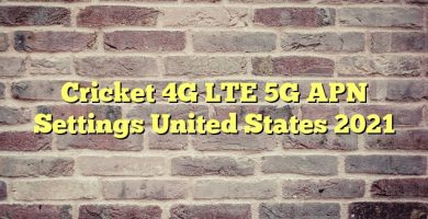 Cricket 4G LTE 5G APN Settings United States 2023