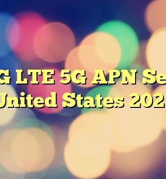 GCI 4G LTE 5G APN Settings United States 2023