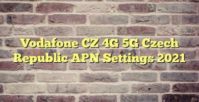 Vodafone CZ 4G 5G Czech Republic APN Settings 2023